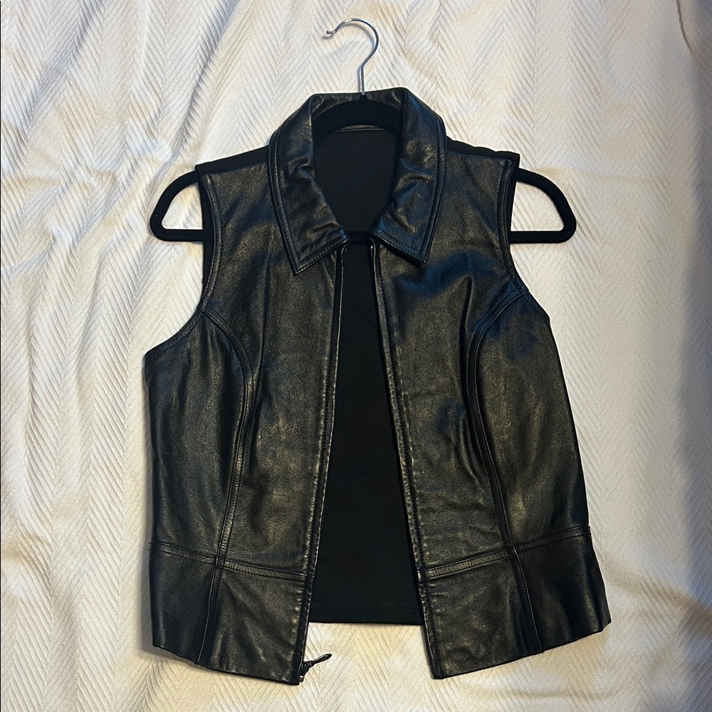 Wilsons Leather Black Vest
